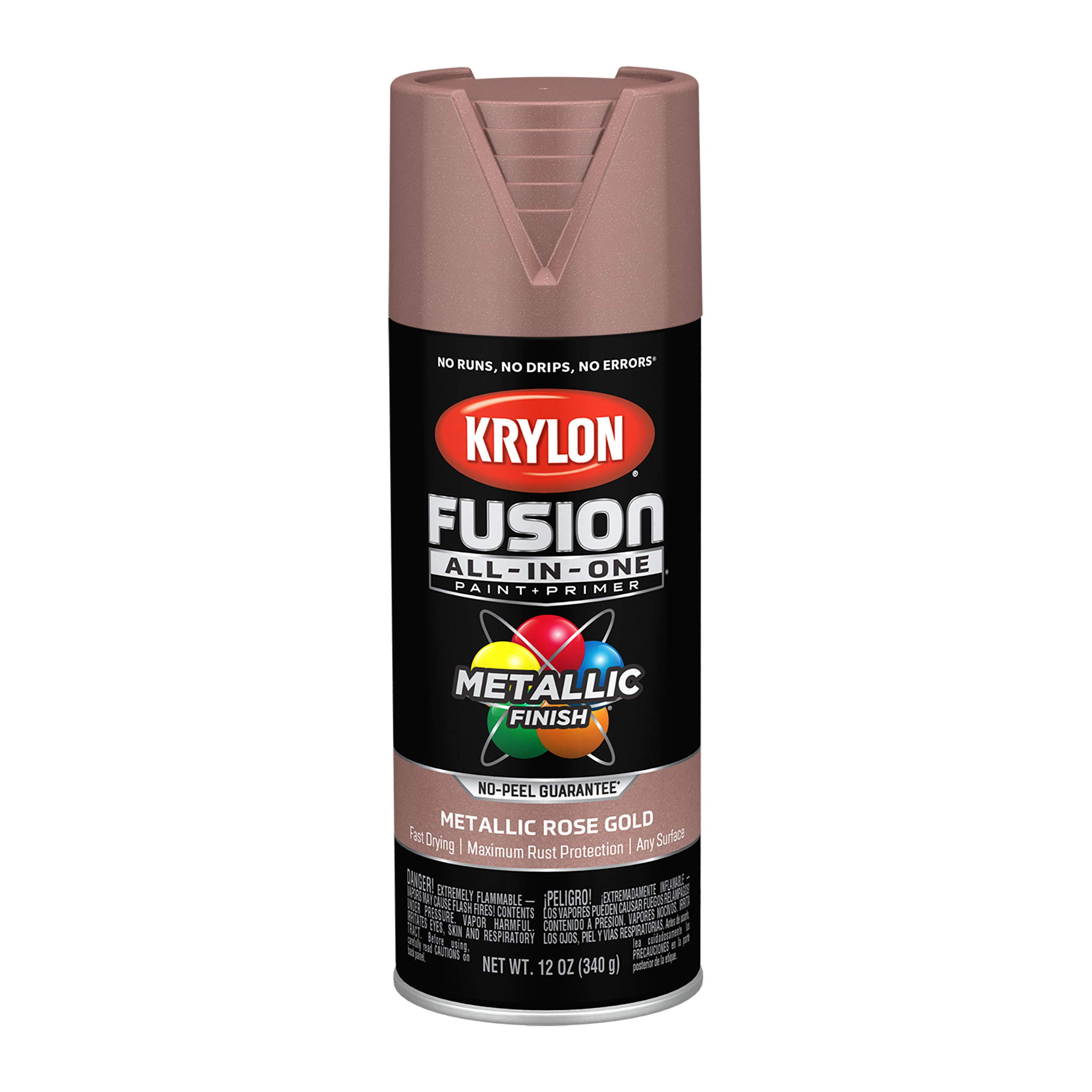 Krylon FUSION ALL-IN-ONE METALLIC ROSE GOLD Spray Paint 340g